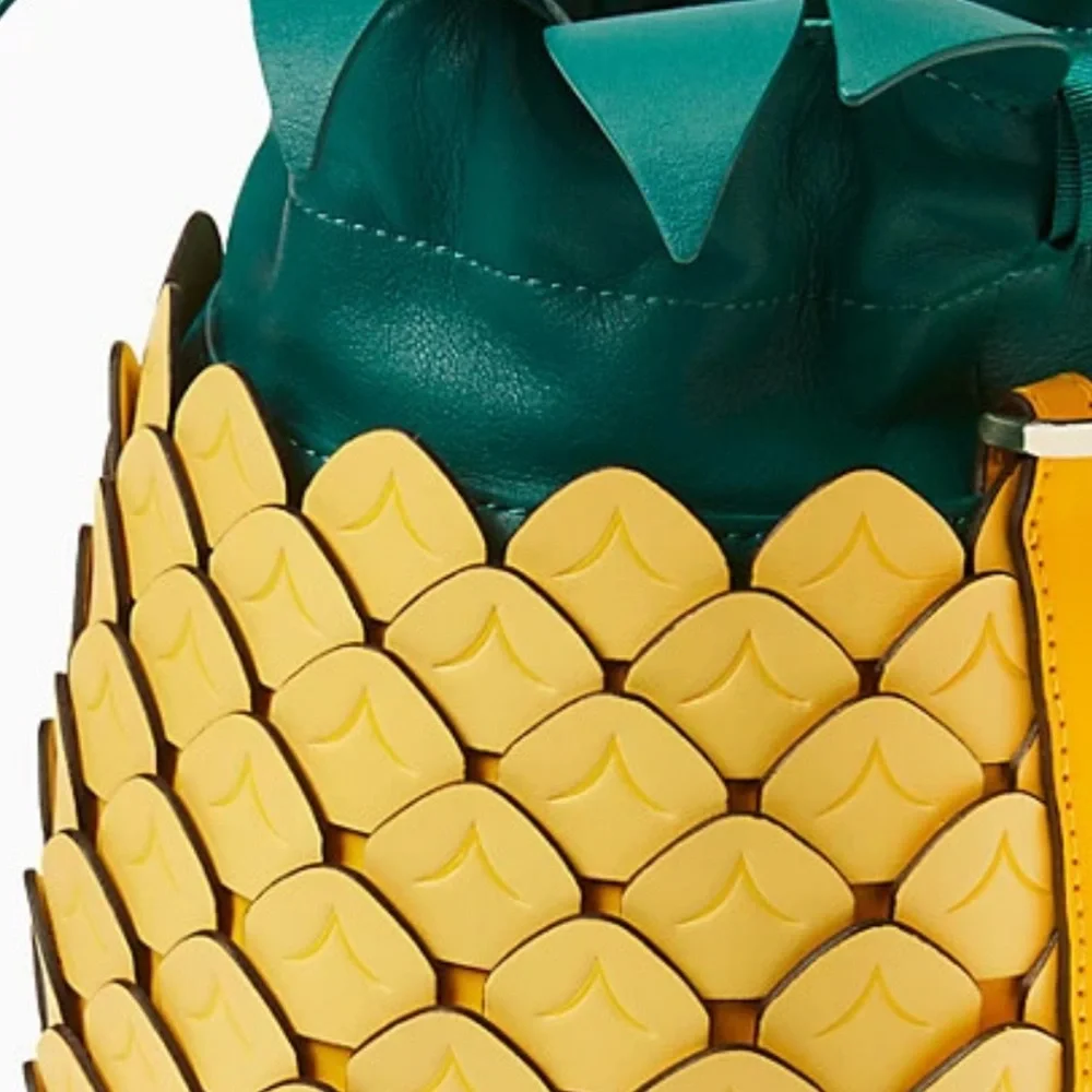 Kate Spade Pineapple Crossbody Bucket Bag Amazing Colada Novelty yellow - Picture 3 of 14